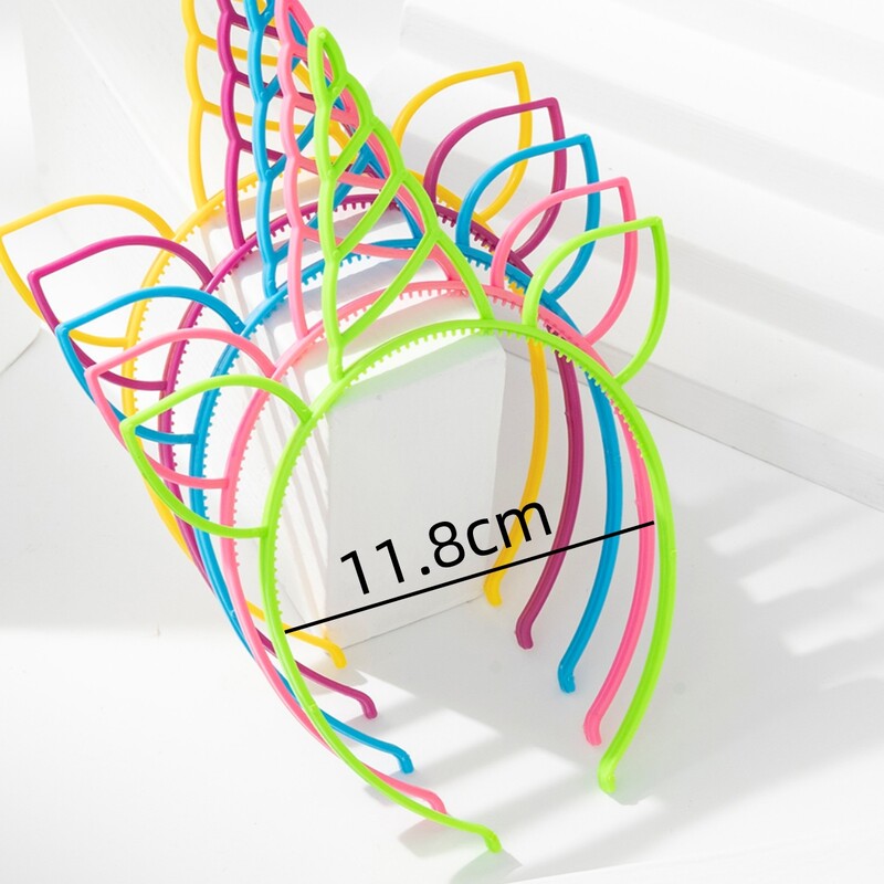 5 komada dječjih dodataka za kosu Pokrivala za glavu, uradi sam pribor za nakit Crtić Plastični jednorog Traka za kosu Poklon za zabavu Beba