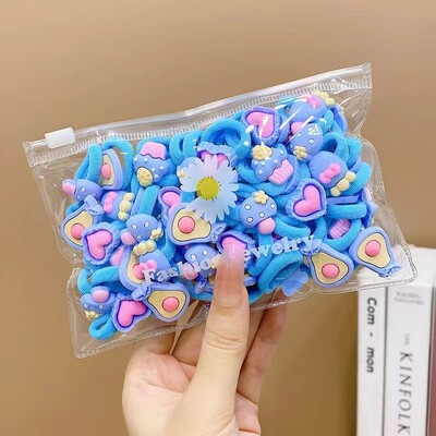 10/20Pcs/Set slatke gumene elastične trake za kosu iz crtanih filmova Djevojčice ne ozlijeđene kose Mala guma za kosu Dječje slatke gumice za kosu Dodaci za kosu