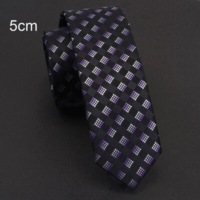 Ricnais New Arrival 5 εκ. Λεπτές Γραβάτες για Άντρες Μπλε Μαύρη Αδιάβροχη Γραβάτα Paisley Fashion Ανδρική Κολλή Γραβάτα για Γάμο