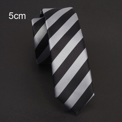 Ricnais New Arrival 5 εκ. Λεπτές Γραβάτες για Άντρες Μπλε Μαύρη Αδιάβροχη Γραβάτα Paisley Fashion Ανδρική Κολλή Γραβάτα για Γάμο