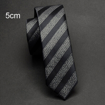 Ricnais New Arrival 5 εκ. Λεπτές Γραβάτες για Άντρες Μπλε Μαύρη Αδιάβροχη Γραβάτα Paisley Fashion Ανδρική Κολλή Γραβάτα για Γάμο