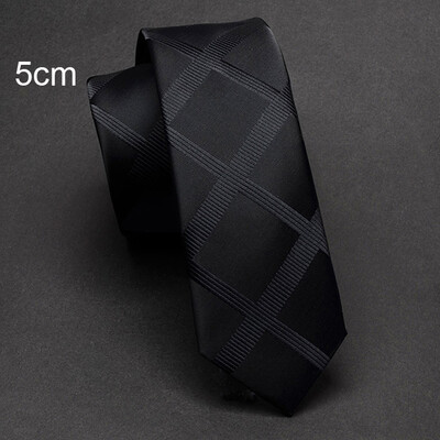 Ricnais New Arrival 5 εκ. Λεπτές Γραβάτες για Άντρες Μπλε Μαύρη Αδιάβροχη Γραβάτα Paisley Fashion Ανδρική Κολλή Γραβάτα για Γάμο