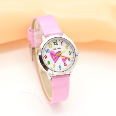 Noua sosire Fashion Heart Creative Copii Student Fete Copii Ceas Casual Quartz Lady Watch Relojes Montres Kol Saati