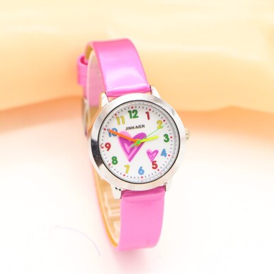 Noua sosire Fashion Heart Creative Copii Student Fete Copii Ceas Casual Quartz Lady Watch Relojes Montres Kol Saati