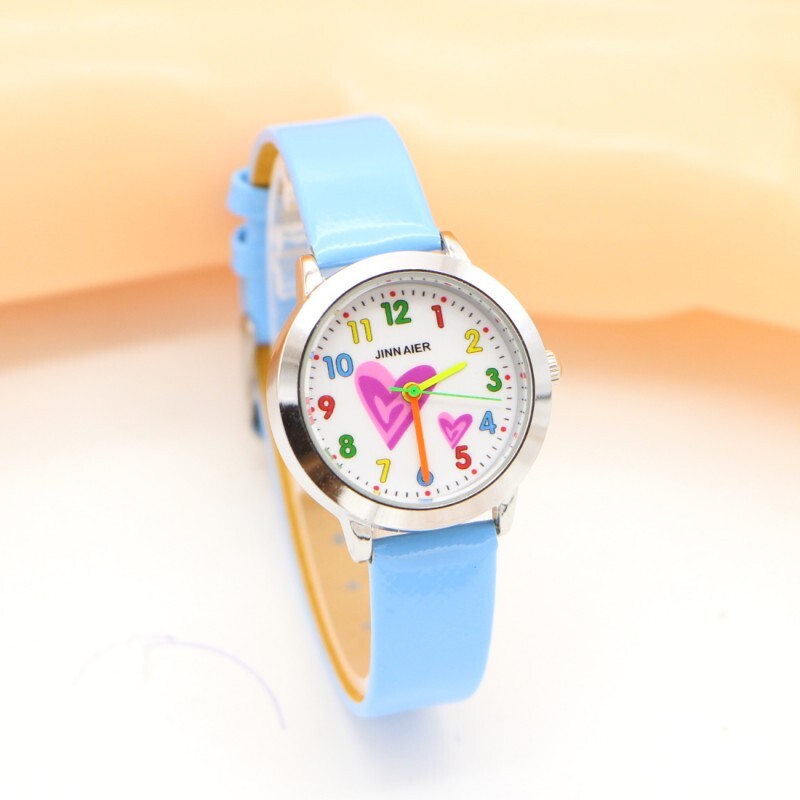 Noua sosire Fashion Heart Creative Copii Student Fete Copii Ceas Casual Quartz Lady Watch Relojes Montres Kol Saati