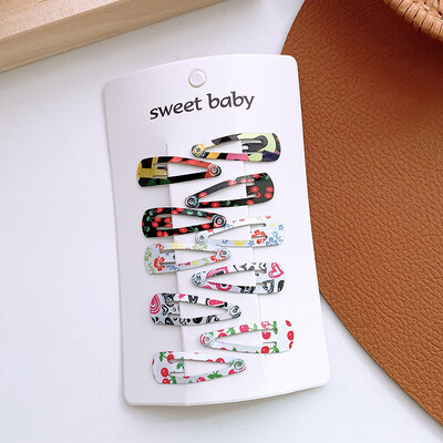 10GAB Mīlīgi BB matu sprādzes multfilmas Sirds tipa Metāla konfektes Krāsa Meiteņu Matu sprādzes Bērnu Galvassegas Bērnu Mazuļu matu sprādzes Aksesuāri