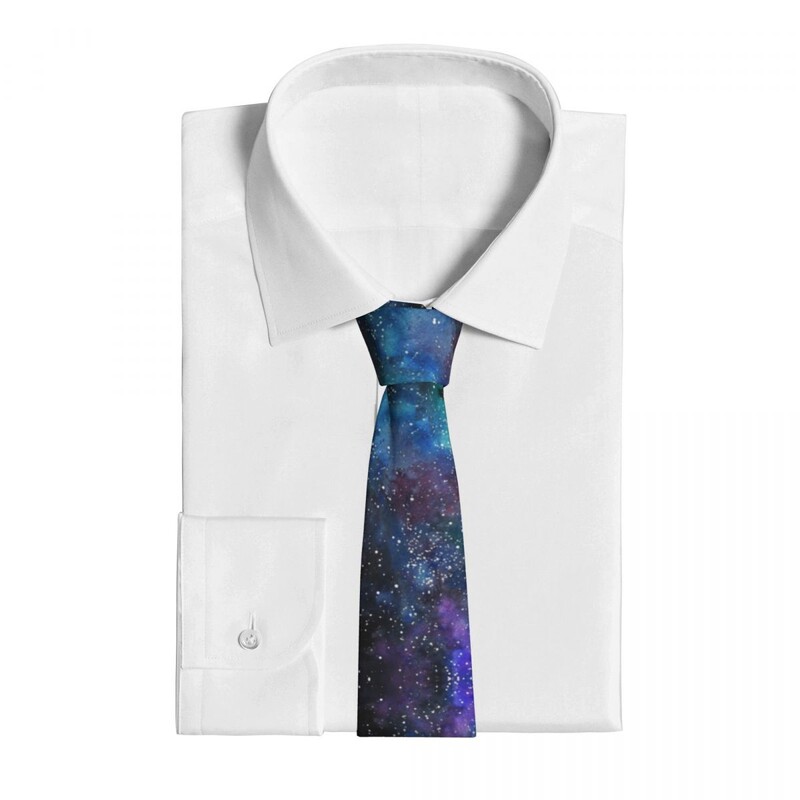 Galaxy Deep Space Unisex kaklasaite zīda poliestera 8 cm klasiska kaklasaite vīriešu krekliem aksesuāri Cravat Party