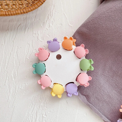 Mini clemă drăguță cu flori de cireș pentru fetiță, împletită dulce, agrafă pentru breton mic, clemă de sus, prințesă, ornament de păr, 10 buc/set