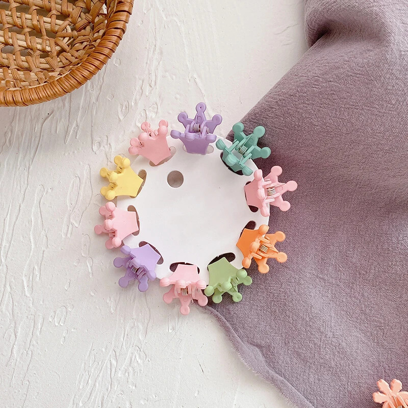 Mini clemă drăguță cu flori de cireș pentru fetiță, împletită dulce, agrafă pentru breton mic, clemă de sus, prințesă, ornament de păr, 10 buc/set