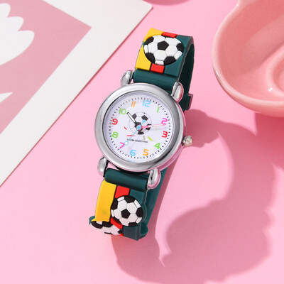 1PC Детски часовници Анимационни часовници Розов силиконов кварцов ръчен часовник Подарък за рожден ден Момиче Момче Деца Час за учене Момиче Часовник Reloj