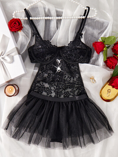 2Gb Mežģīnes Seksīga apakšveļa Caurspīdīga Hot Porno Mežģīnes Erotiska Apakšveļa Seksīgs krūštura komplekts un prievīte Apakšveļa Seksīga karsta erotiska guļamveļa