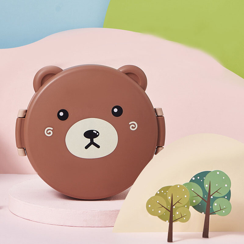 Pusdienu kaste ar nodalījumiem Pusdienu pārtikas trauks ar vākiem Almacenamiento Cocina pārnēsājama Bento kaste bērnu skolai