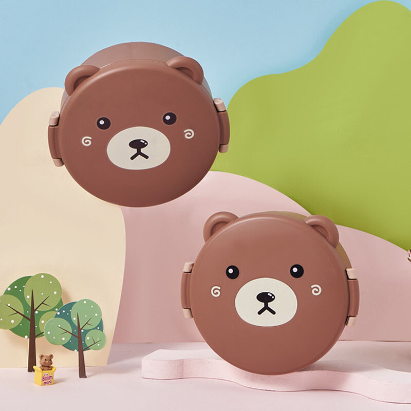 Pusdienu kaste ar nodalījumiem Pusdienu pārtikas trauks ar vākiem Almacenamiento Cocina pārnēsājama Bento kaste bērnu skolai