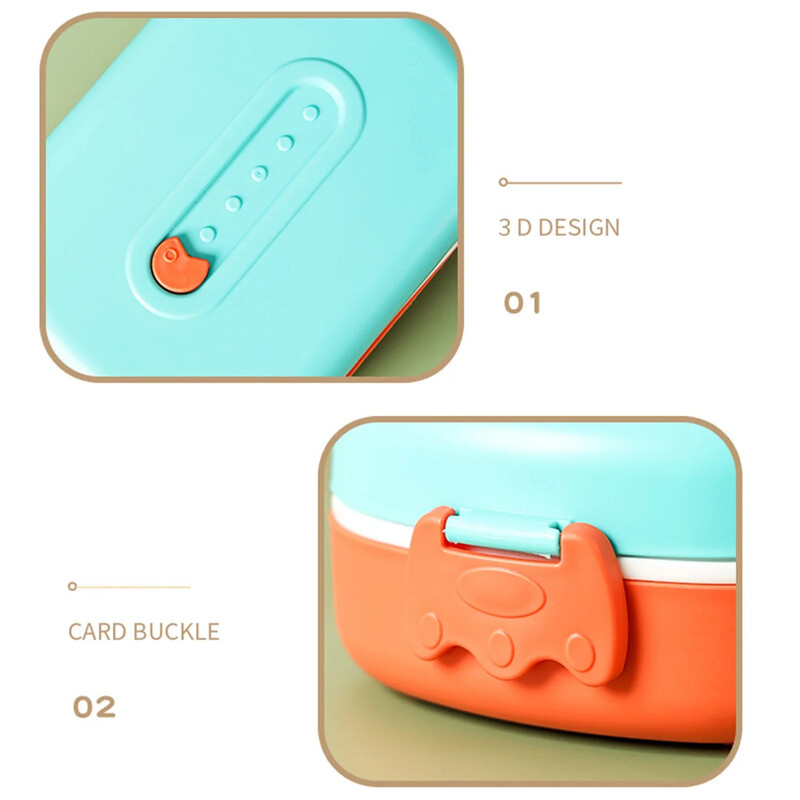 700 ml japāņu pusdienu kastes, necaurlaidīgas ar vāku. Kempinga pikniks Pārnēsājams plastmasas pārtikas augļu uzglabāšanas konteiners Bento kaste bērniem