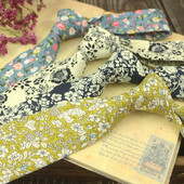 Ikdienas kokvilnas ziedu kaklasaites pieaugušajiem ikdienas valkāšanai kreklu aksesuāri 6 cm platums mīkstas šauras kaklasaites kāzu ballīte smokings cravat