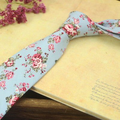 Ikdienas kokvilnas ziedu kaklasaites pieaugušajiem ikdienas valkāšanai kreklu aksesuāri 6 cm platums mīkstas šauras kaklasaites kāzu ballīte smokings cravat