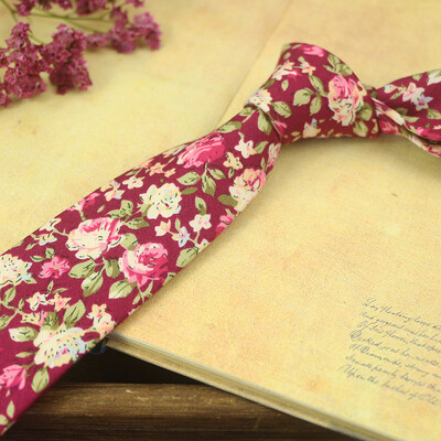 Ikdienas kokvilnas ziedu kaklasaites pieaugušajiem ikdienas valkāšanai kreklu aksesuāri 6 cm platums mīkstas šauras kaklasaites kāzu ballīte smokings cravat