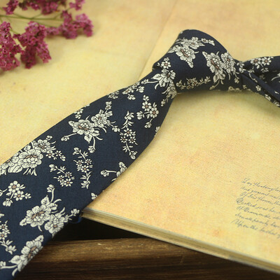 Ikdienas kokvilnas ziedu kaklasaites pieaugušajiem ikdienas valkāšanai kreklu aksesuāri 6 cm platums mīkstas šauras kaklasaites kāzu ballīte smokings cravat