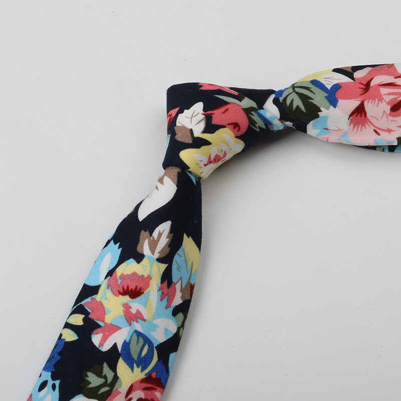 Ikdienas kokvilnas ziedu kaklasaites pieaugušajiem ikdienas valkāšanai kreklu aksesuāri 6 cm platums mīkstas šauras kaklasaites kāzu ballīte smokings cravat