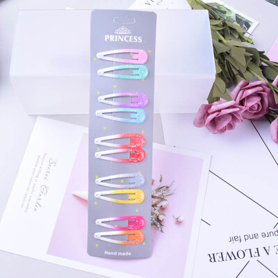 10 kom/set Svjetlucave ukosnice Snap ukosnice za djecu Dječje ukosnice s kandžama Ukosnice za djevojčice Dodaci za kosu Slatke metalne ukosnice