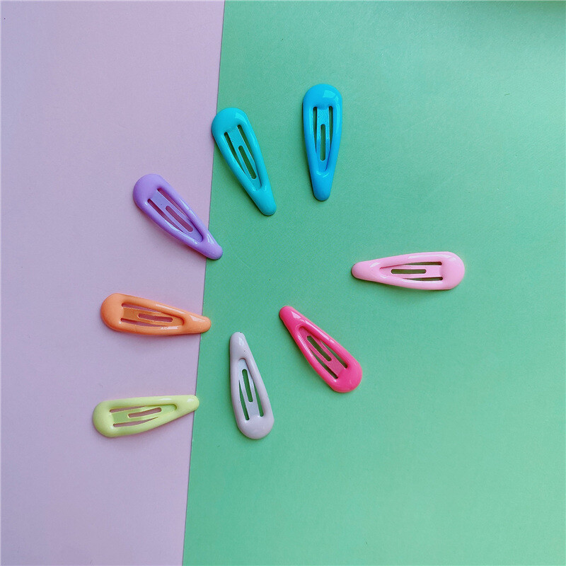30 buc/lot agrafe pentru copii din aliaj, accesorii de păr, agrafe de păr de culoare solidă, bricolaj, 3 cm, drăguțe, pentru cap mic, pentru fete.