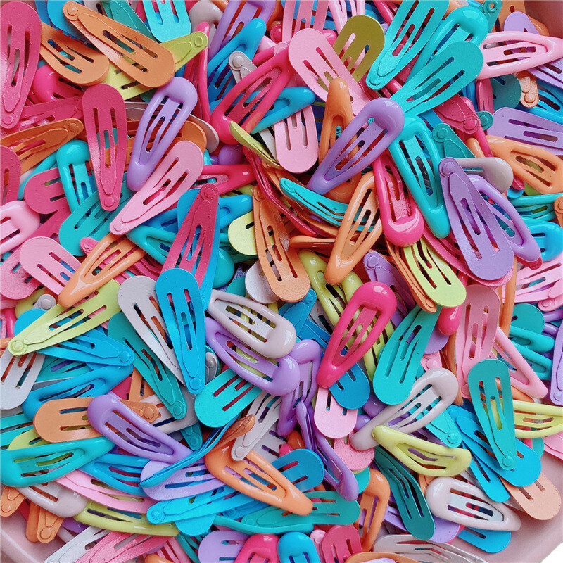30 buc/lot agrafe pentru copii din aliaj, accesorii de păr, agrafe de păr de culoare solidă, bricolaj, 3 cm, drăguțe, pentru cap mic, pentru fete.