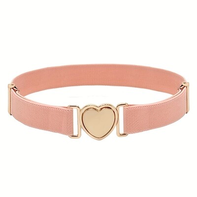 Südamepandlaga elastne rihm Candy Color Lukuta veniv vöö Reguleeritavad nähtamatud vööd tüdrukutele