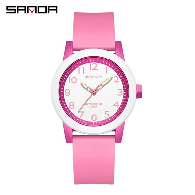 Sanda 3221 Ceasuri de lux pentru copii cuarț din silicon Sport rezistent la apă băiat fată ocazional ceas rezistent la șocuri Cadouri Ceas pentru copii Relojes