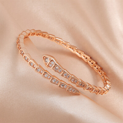 Yupsk Fashion, spīdīgs cirkona kauls, atvērts rokassprādzes rokassprādzes, izsmalcinātas sieviešu kāzu ballīšu aksesuāri, dāvana