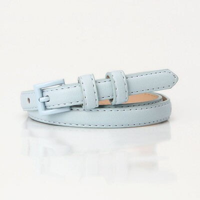 1 bucată Curea Doamnelor Moda Cură simplă Curele din piele PU Decorativă Skinny Negru cu blugi Curea potrivită pentru purtarea și utilizarea zilnică