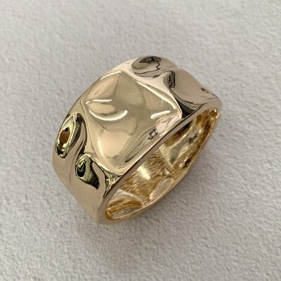 Nouă brățară creativă cu picături de apă lată, Declarație de modă, de culoare aurie, brățară deschisă, brățară estetică retro pentru femei, bijuterii