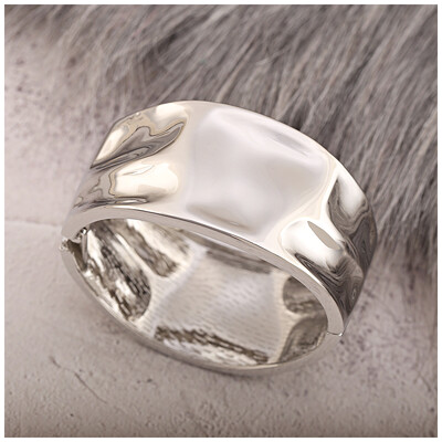 Nouă brățară creativă cu picături de apă lată, Declarație de modă, de culoare aurie, brățară deschisă, brățară estetică retro pentru femei, bijuterii