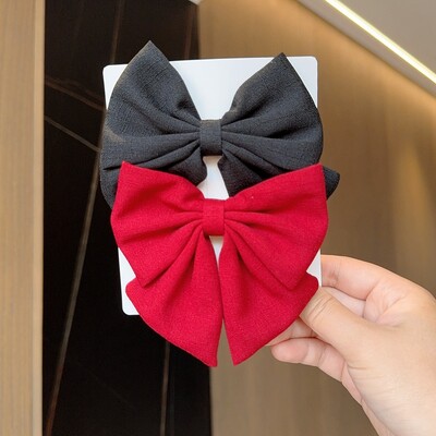 2 buc/lot funde de păr de culoare solidă Boutique cu cleme pentru fete cleme de păr noi articole de păr Accesorii pentru păr pentru bebeluși cadou agrafe de păr pentru bebeluși