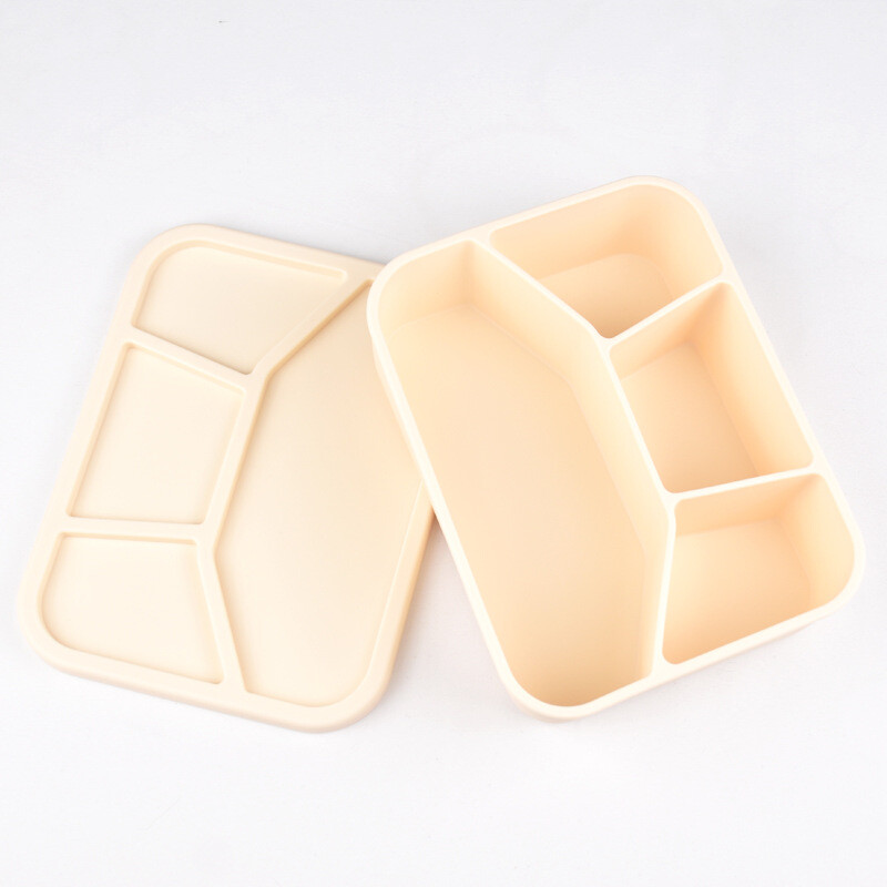 Cutie de prânz din silicon Cutie de prânz de calitate alimentară Cuptor cu microunde Încălzire specială Cutie de prânz În condiții de siguranță pentru congelator și cuptor Prânz pentru gustări și recipiente pentru alimente