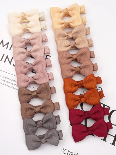 20 komada pune vrpce kopče za kosu s mašnama za djevojčice Ručno izrađene slatke mašne Ukosnice Ukosnice Pokrivala za glavu Dječji dodaci za kosu