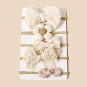 5 komada različitih dječjih traka za glavu u obliku cvijeta slatki i lijepi cvjetni dodatak za kosu dječja traka za glavu visoke elastičnosti