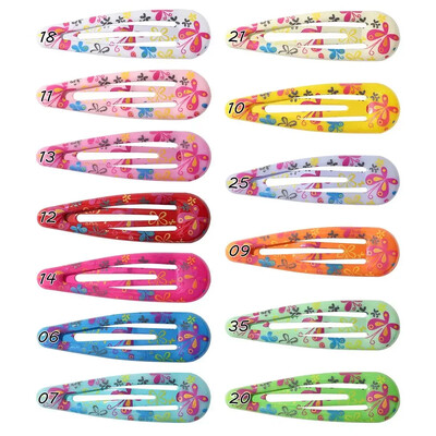 12/13/14 buc. Agrafe de păr Daisy BB Picătură de apă Fructe de primăvară, de vară, breton pentru păr, cleme de păr colorate, comandă cu ridicata