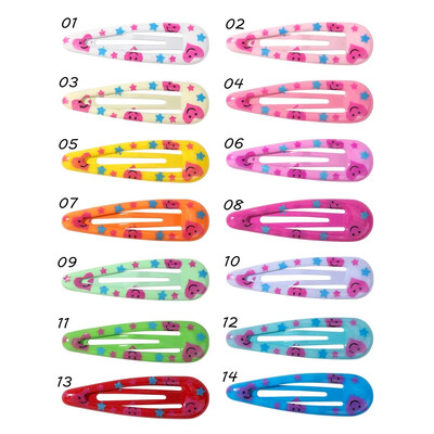 12/13/14 buc. Agrafe de păr Daisy BB Picătură de apă Fructe de primăvară, de vară, breton pentru păr, cleme de păr colorate, comandă cu ridicata