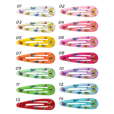 12/13/14 buc. Agrafe de păr Daisy BB Picătură de apă Fructe de primăvară, de vară, breton pentru păr, cleme de păr colorate, comandă cu ridicata