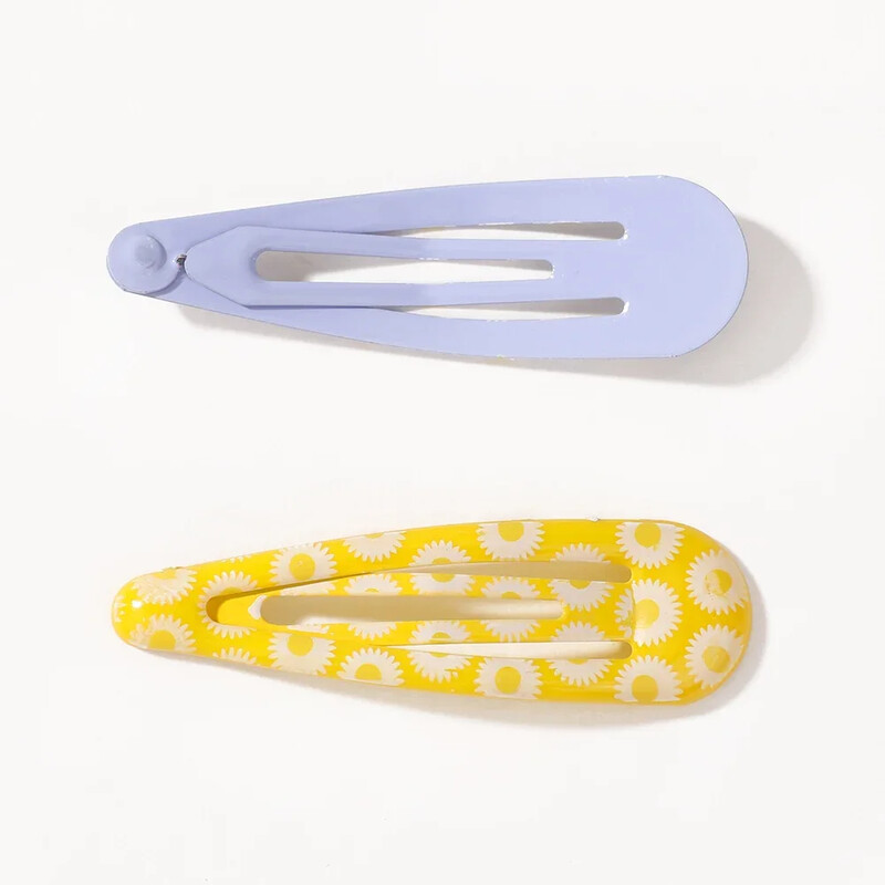 12/13/14 buc. Agrafe de păr Daisy BB Picătură de apă Fructe de primăvară, de vară, breton pentru păr, cleme de păr colorate, comandă cu ridicata