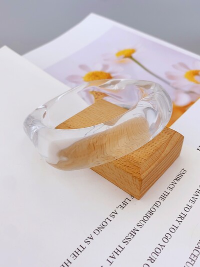 Модна и смела акрилна гривна с мраморен модел за дамско ежедневно облекло и гривни за партита за жени