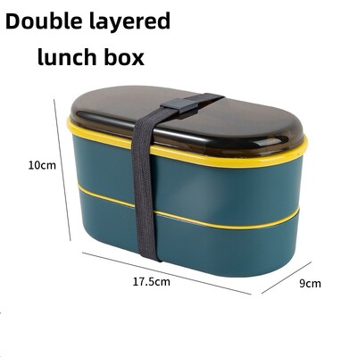 Bento lõunakarp lastele multifilmiõpilastele, armas soojendusega 3 võrega võileiva-suupistete lõunakarp Söökla erihoidla