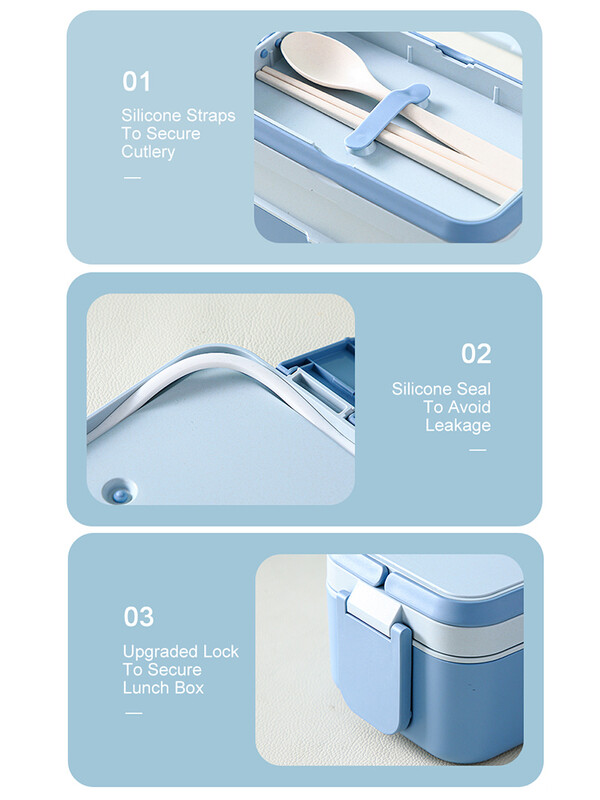 METKA pikniku lõunakarp Magic 3in1 kahekihiline mikrolaineahjuga Bento Box toidu hoiukonteinerid kooli laste lõunakarbid lastele