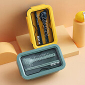 Plastična kutija za hranu s priborom za jelo, mikrovalnom i Bento kutijom velikog kapaciteta za uredske radnike i studente