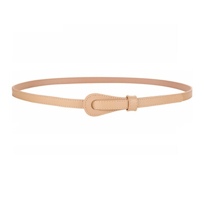 Cureaua de piele pentru femei la modă Cureaua de rochie Curele subțire de modă Curea cu nod în talie din piele, fără cataramă, centură decorativă înnodata