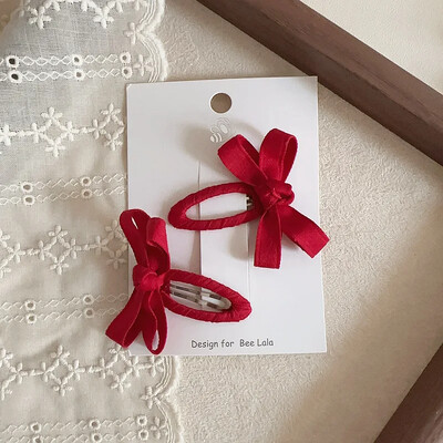 Ukosnice za bebe Nove jesenske i zimske serije boja lišća Pamučni remen Mašna Dječje BB kopče Ukosnice sa šiškama Dodatak za kosu sa strane