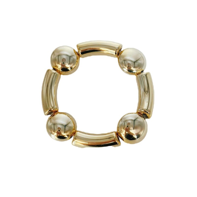 Metāla kupli gludi balonu burbuļu ūdens lāses sirds formas elastīgās rokassprādzes sievietēm vīriešiem Hip-hop panka modernas rotaslietas dāvanas