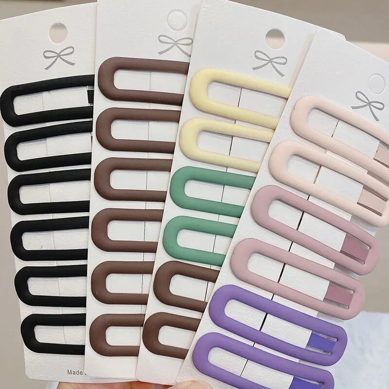 6 buc. Agrafe laterale de păr, practice, versatibile, de culoare Morandi BB, pentru fete, femei, copii, copii, doamne, accesorii de păr