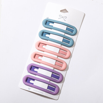 6 komada novih djevojaka, slatki šareni oblik, ukosnice, slatke kopče za kosu, dječje ukosnice, kopča, modni dodaci za kosu