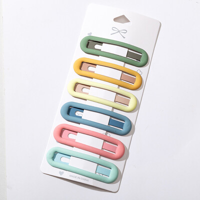 6 komada novih djevojaka, slatki šareni oblik, ukosnice, slatke kopče za kosu, dječje ukosnice, kopča, modni dodaci za kosu